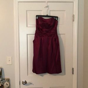 Strapless cocktail dress